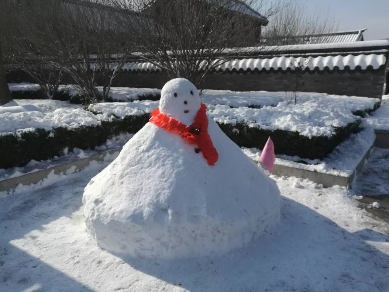 嵩山景区：打造个性雪人，扮美扮靓景区