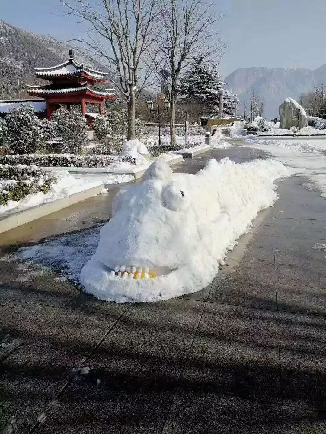 嵩山景区：打造个性雪人，扮美扮靓景区