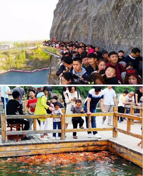 游人井喷——芒砀山旅游区五一节欢乐火爆