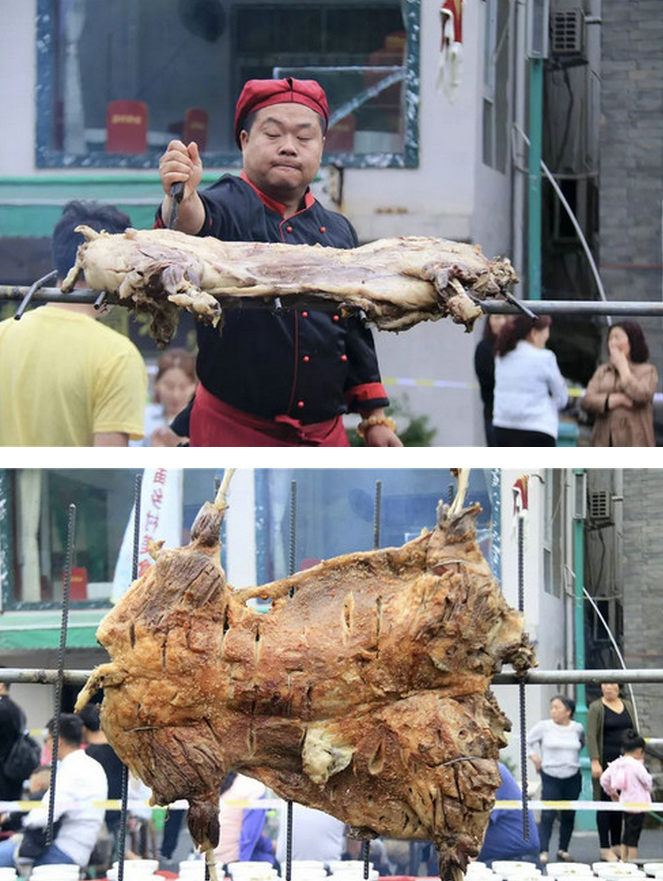 重渡沟里万人共撸中原第一大串 掀起一场“膻”情狂 欢盛宴