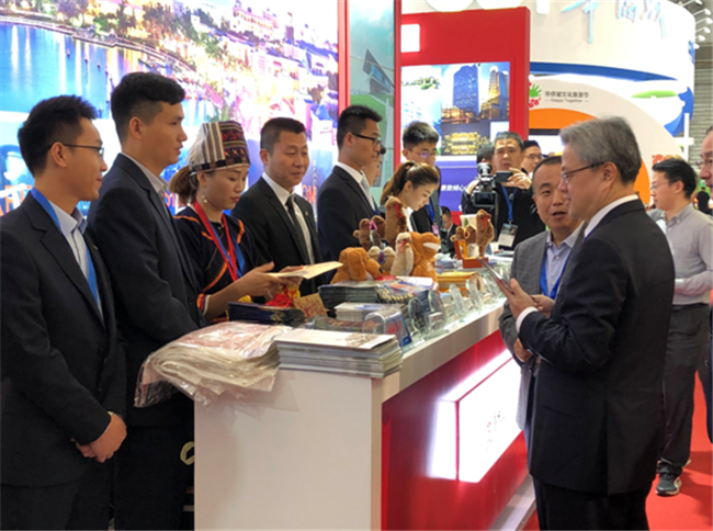 嵩山景区参加2018中国国际旅游交易会 现场人气火爆！
