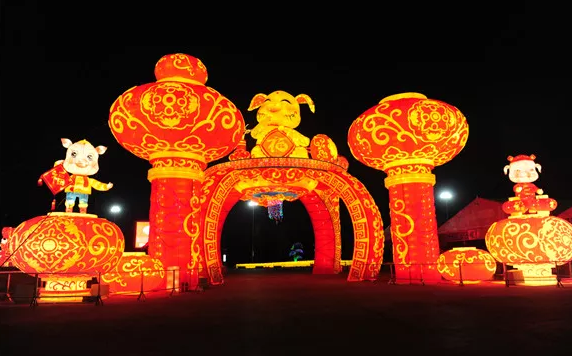 喜迎元旦，明晚相约绿博园赏花灯