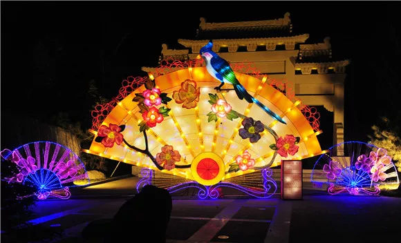 喜迎元旦，明晚相约绿博园赏花灯