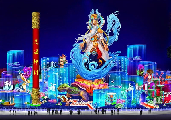 天庭众仙齐聚嵖岈，嵖岈山西游灯会给你不同！