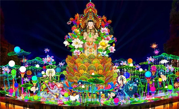 天庭众仙齐聚嵖岈，嵖岈山西游灯会给你不同！