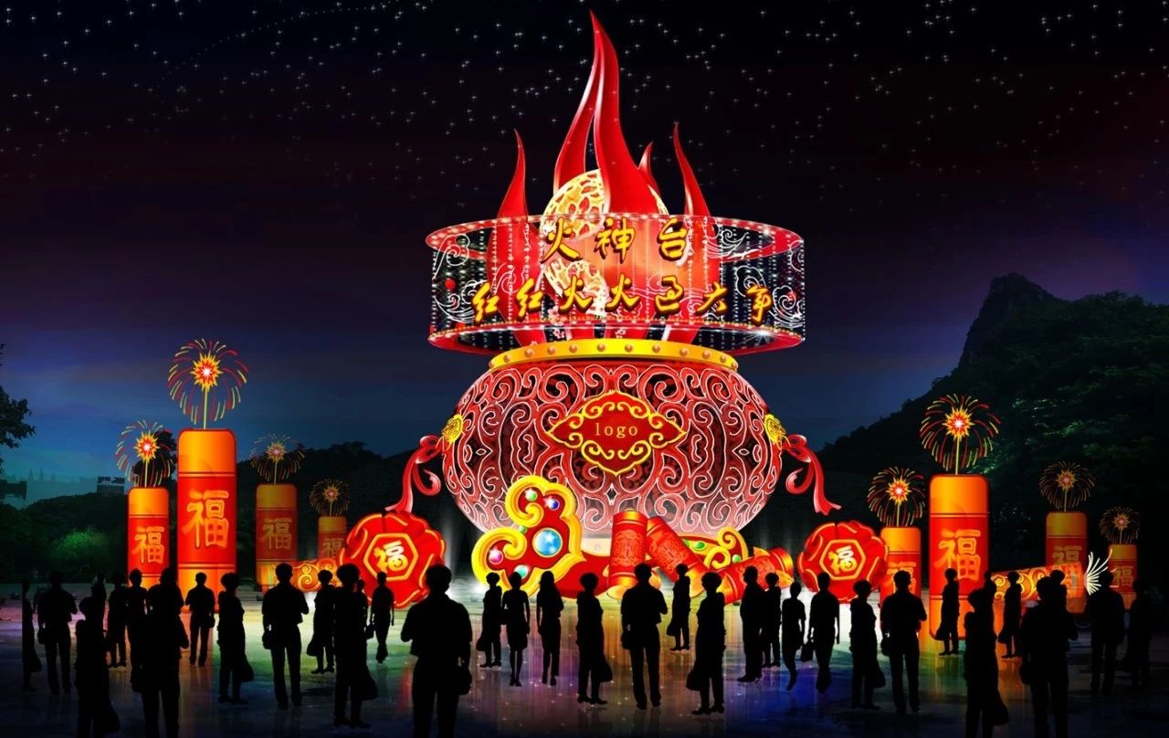 有一种灯会，叫商丘火神台春节灯会