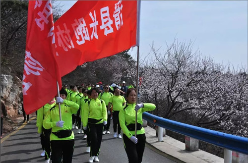 “青天河杯”第三届河南省全民徒步大会暨青天河万亩桃花赏花季启动仪式举行