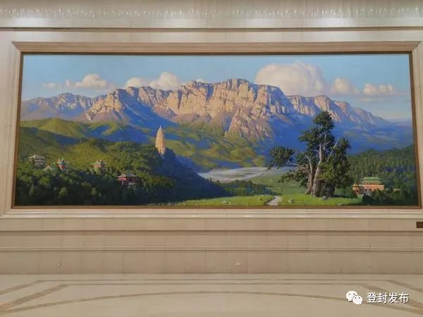 震撼！16.1米×6.31米巨幅油画《巍峨嵩山》亮相郑州