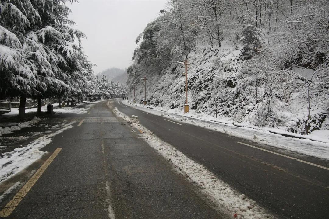 除雪送姜汤，寒冬暖人心